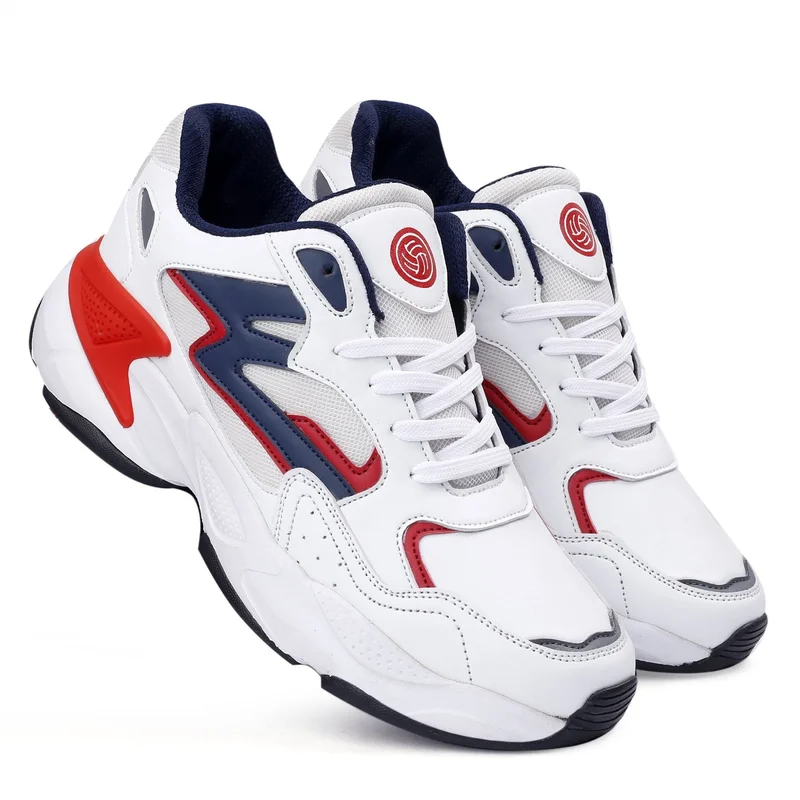 باكا بوتشي أحذية تدريب رجالية بيضاء